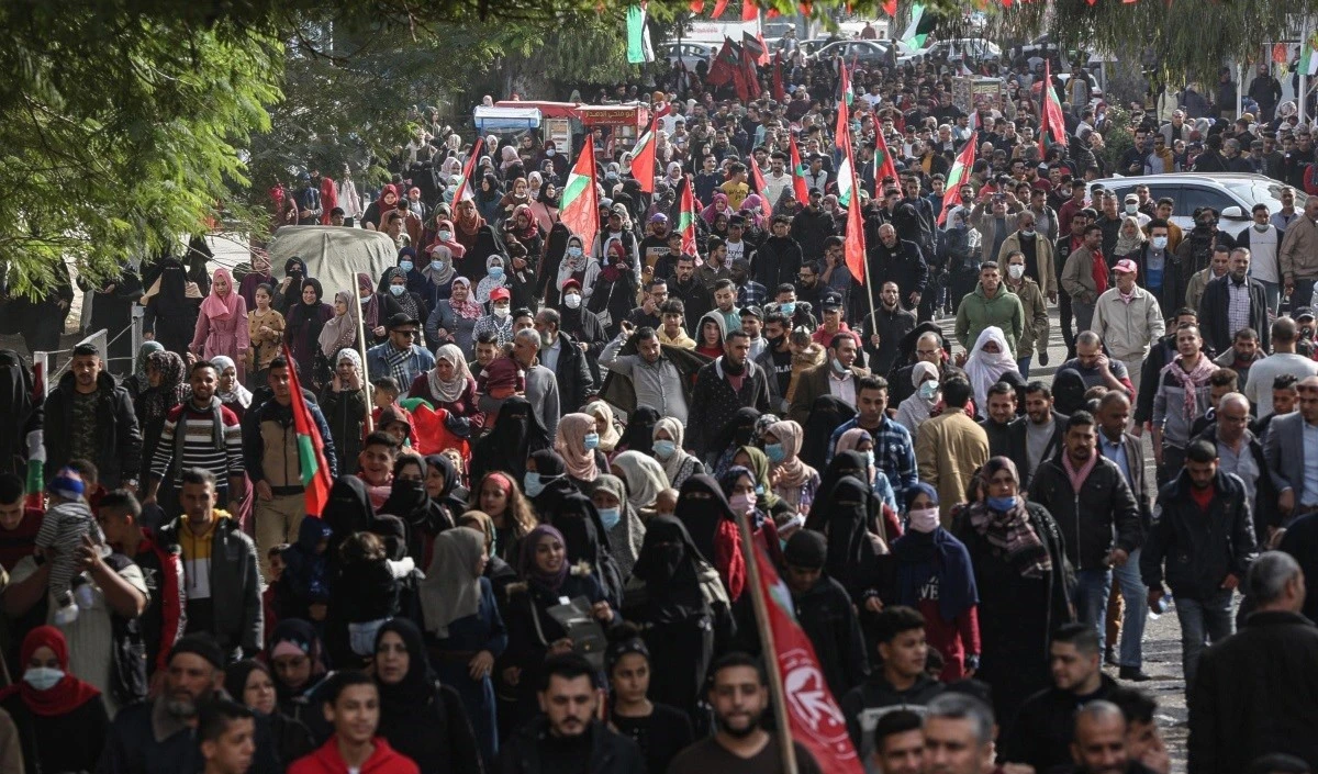 Seguidores del Frente​​ Popular por la Liberación de Palestina.