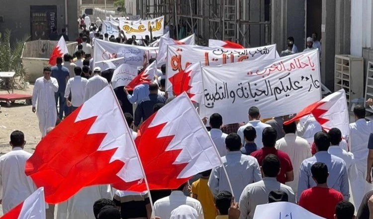 Multitudes en Bahrein condenan agresión a la Franja de Gaza