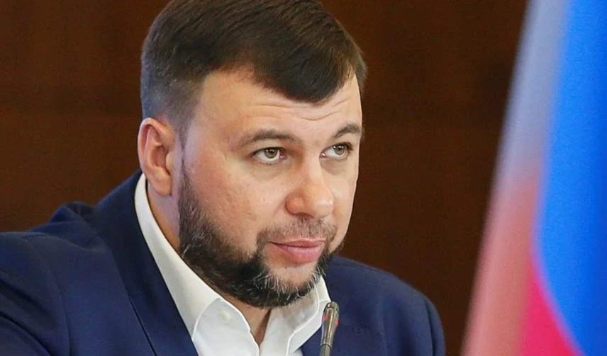 El jefe en funciones de la República Popular de Donetsk, Denis Pushilin.