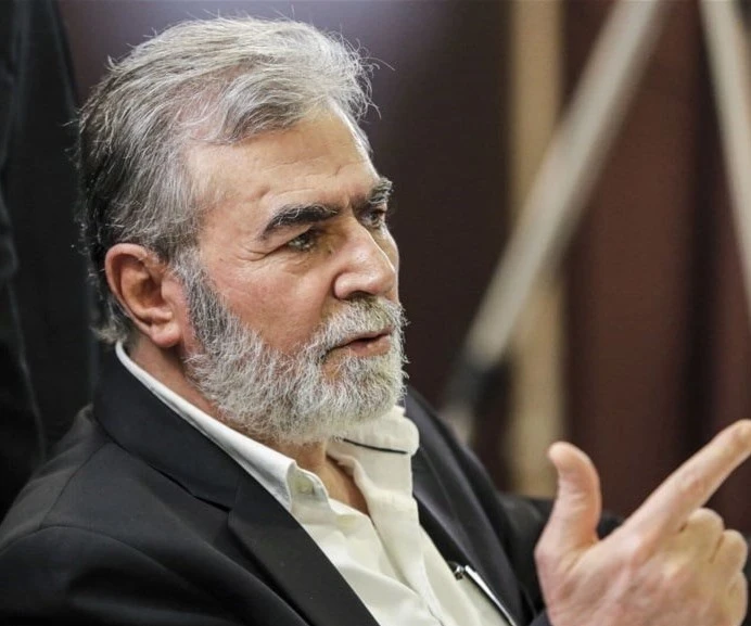 El secretario general del Movimiento Yihad Islámica, Ziyad al-Nakhaleh.