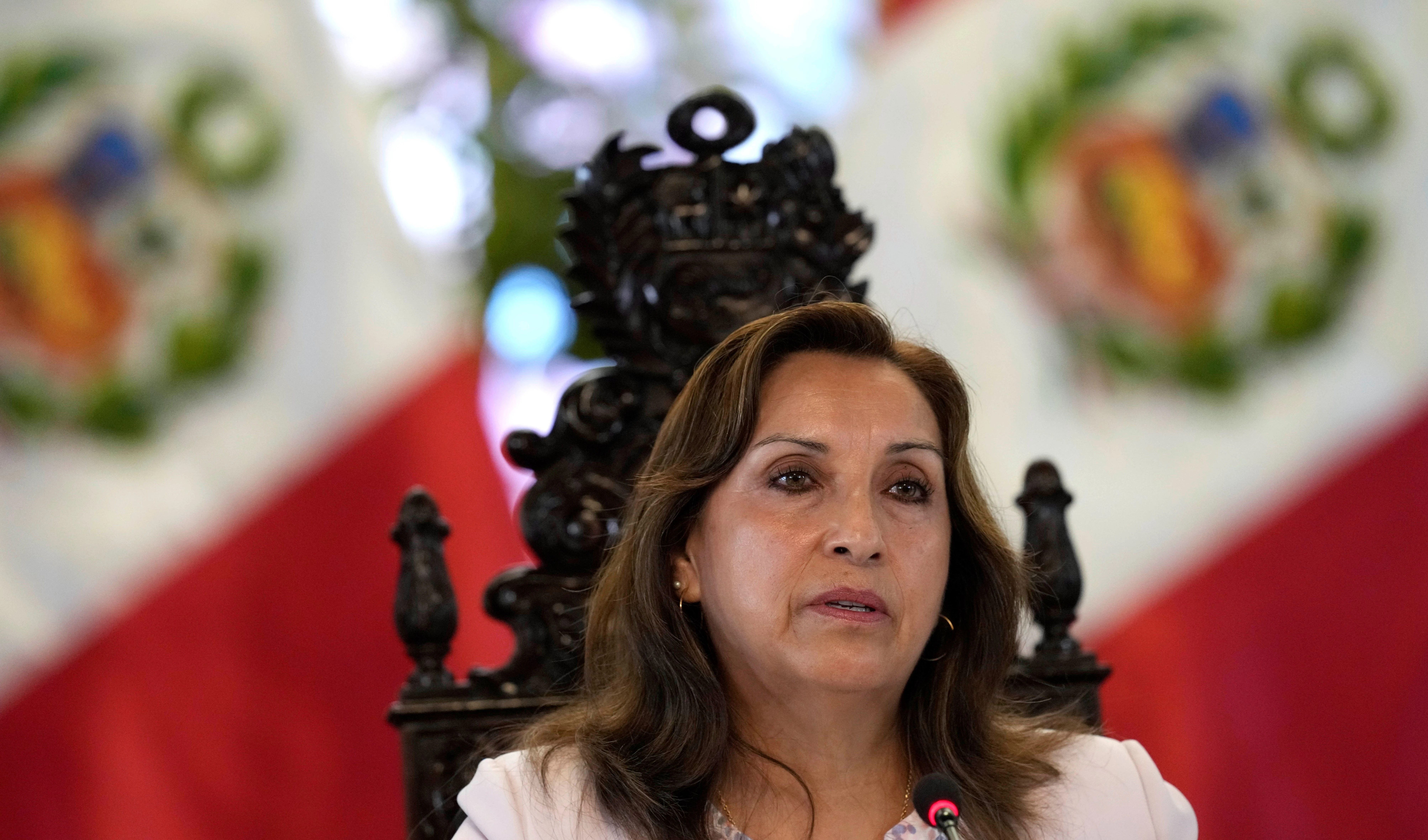 La presidenta designada de Perú, Dina Boluarte. La presidenta designada de Perú, Dina Boluarte.