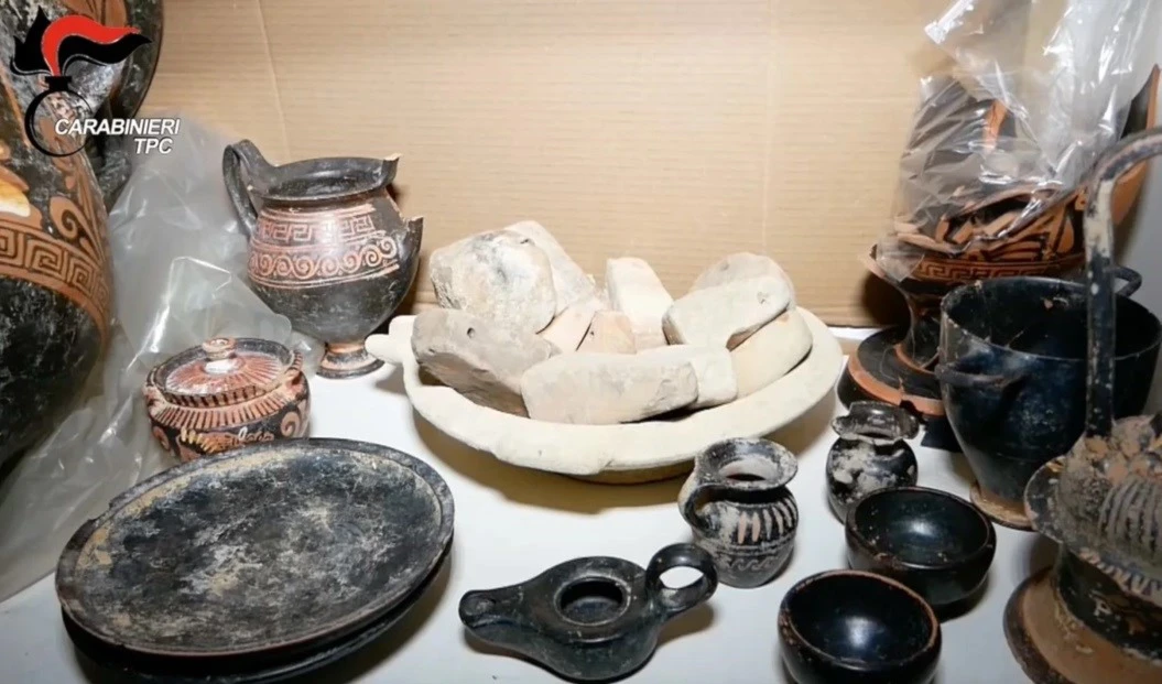 La Policía italiana desmantela una red de tráfico de obras. Foto: Carabinieri TPC La Policía italiana desmantela una red de tráfico de obras. Foto: Carabinieri TPC