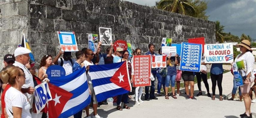 Otro domingo de solidaridad con Cuba y contra el bloqueo de EE.UU.