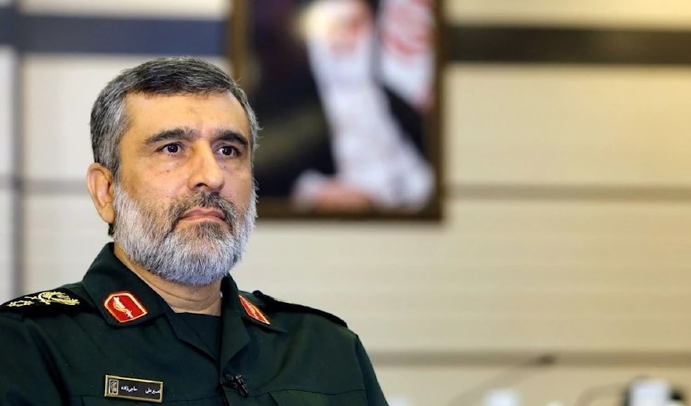 Comandante de la Fuerza Aeroespacial de la Guardia Revolucionaria de Irán, General de Brigada Amir Ali Hajizadeh.