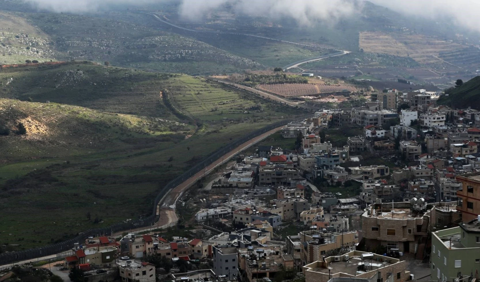 Golán sirio ocupado.