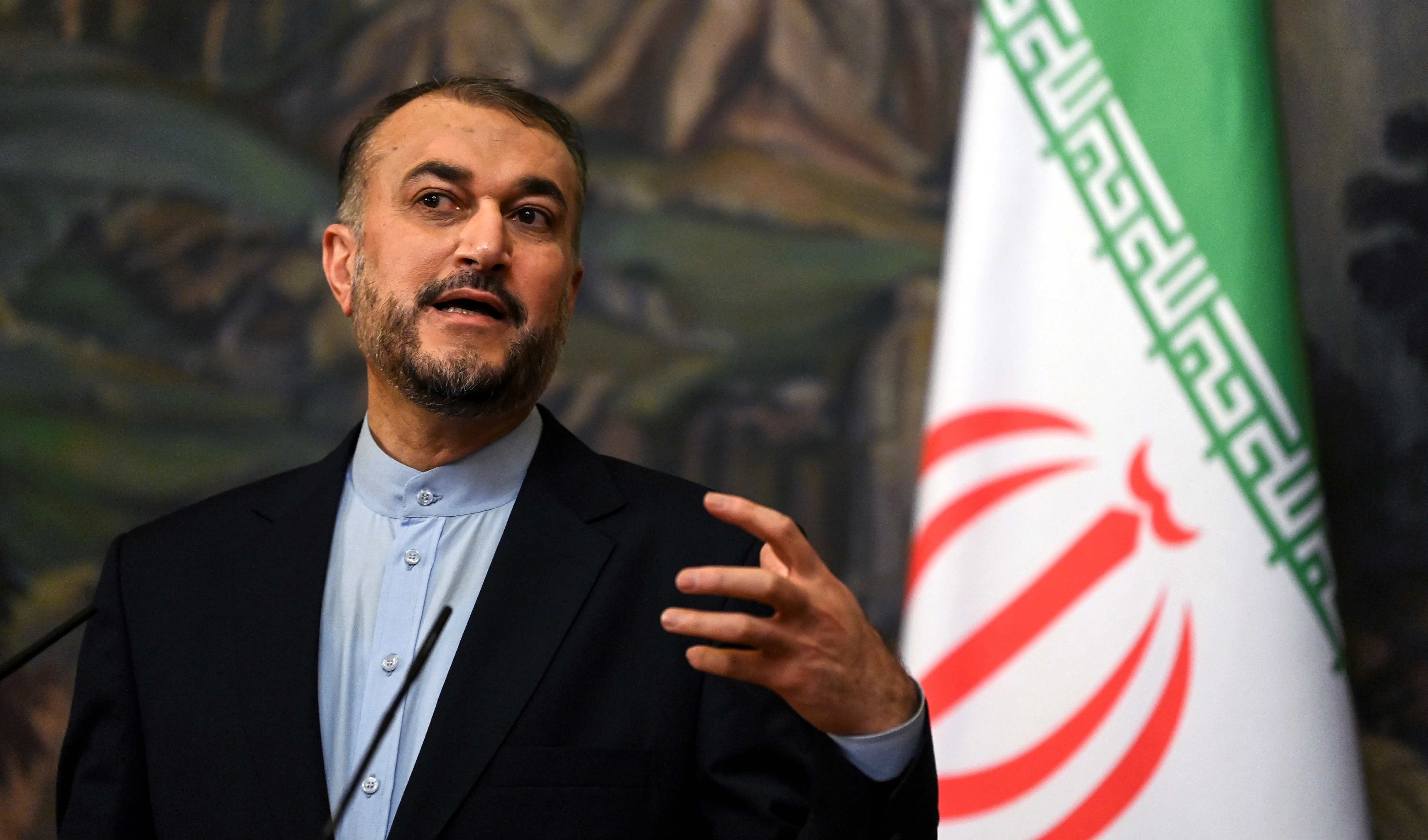 El ministro de Relaciones Exteriores de Irán, Hossein Amir Abdullahian. El ministro de Relaciones Exteriores de Irán, Hossein Amir Abdullahian.