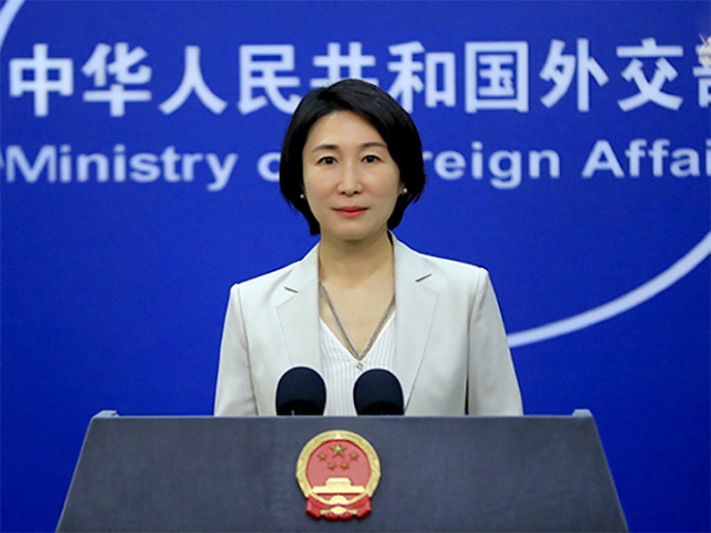 Mao Ning, portavoz del ministerio de Relaciones Exteriores de China.