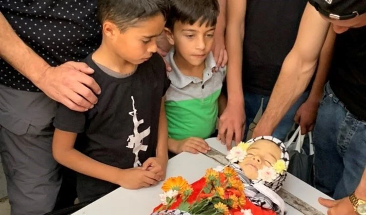 Funeral del niño palestino asesinado Mohammad Al-Tamimi.