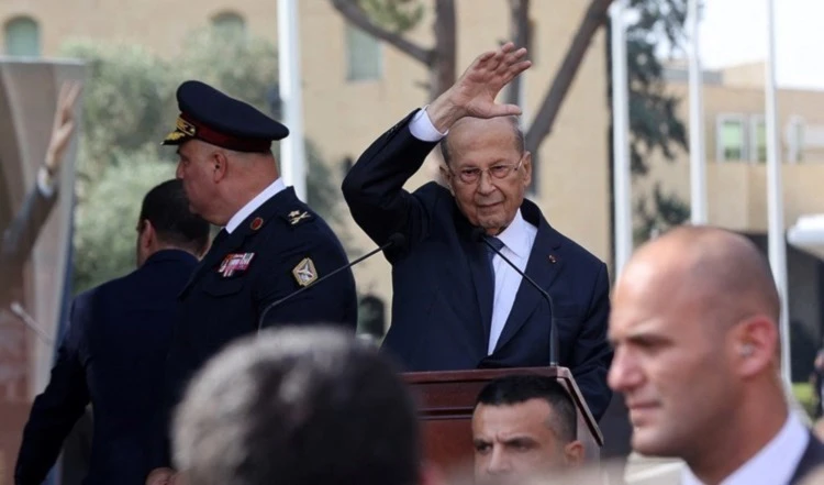 El expresidente libanés Michel Aoun. El expresidente libanés Michel Aoun.