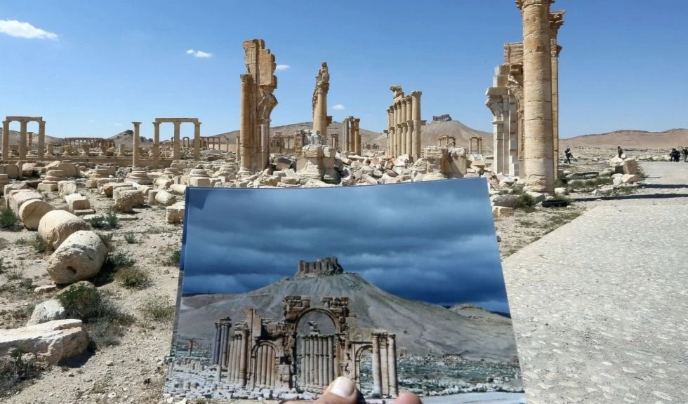 Rusia liderará la restauración del Arco del Triunfo en Palmira, Siria. Foto: AFP. Rusia liderará la restauración del Arco del Triunfo en Palmira, Siria. Foto: AFP.