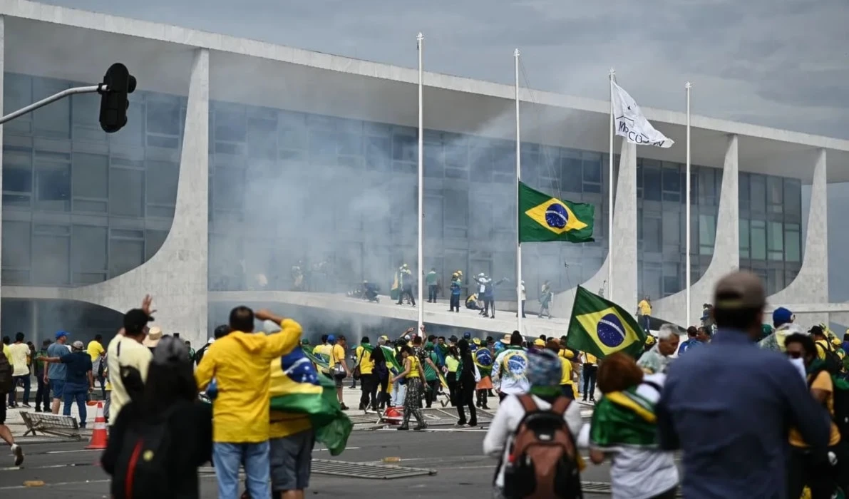 Intento golpista del 8 de enero en Brasil.