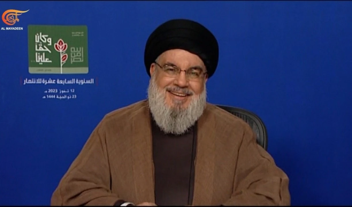 El secretario general de la Resistencia libanesa, Sayyed Hassan Nasrallah.