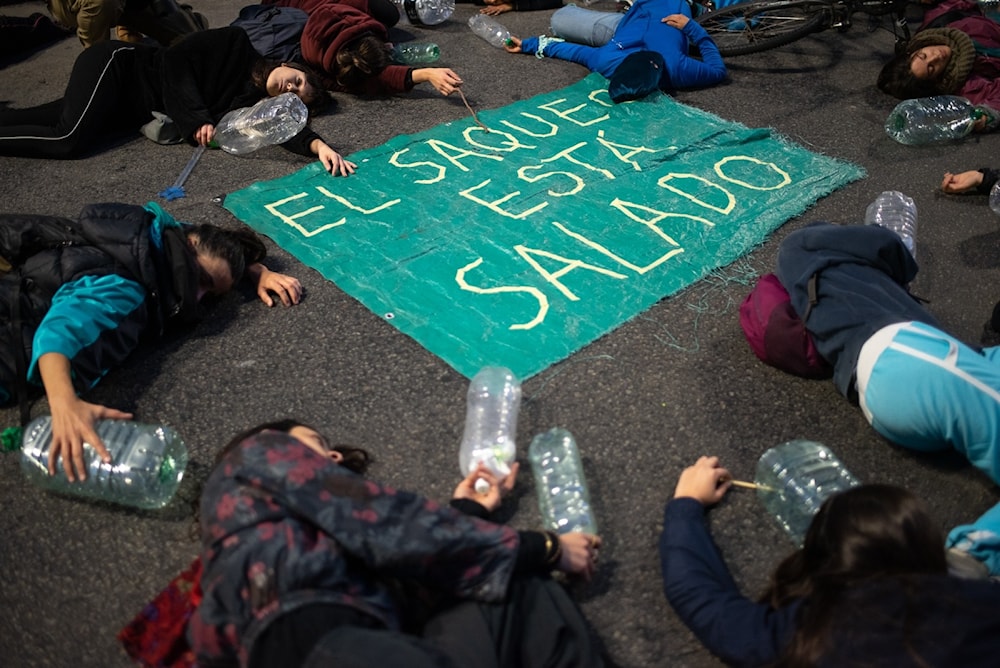 Protestas en Uruguay por la escasez de agua. Foto: AP. 