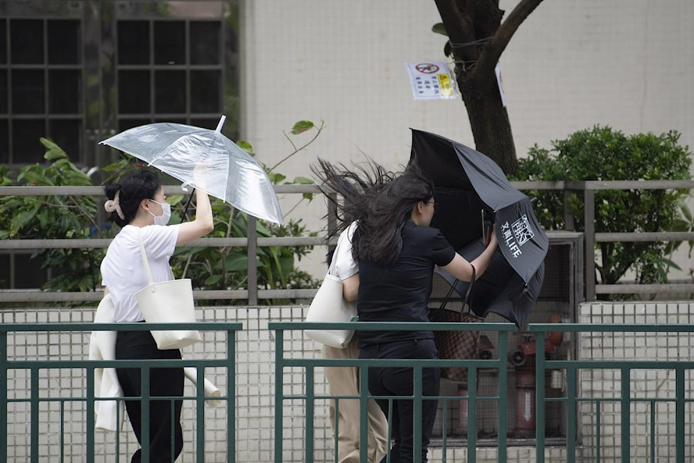 Tifón Talim tocó tierra en China por segunda vez. Foto: AP.