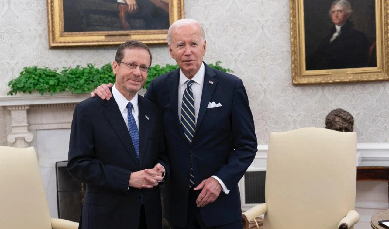 Encuentro en Washington entre el presidente de Estados Unidos, Joe Biden, y su homólogo israelí Isaac Herzog. Encuentro en Washington entre el presidente de Estados Unidos, Joe Biden, y su homólogo israelí Isaac Herzog.