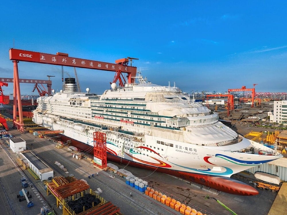 Primer gran crucero fabricado en China completó primeras pruebas. Foto: Shanghai Waigaoqiao Shipbuilding Co., Ltd.