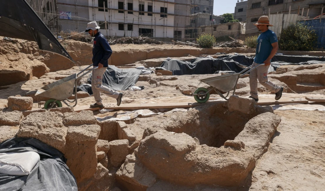 Hallan cientos de tumbas de la época romana en Gaza. Foto: AFP.