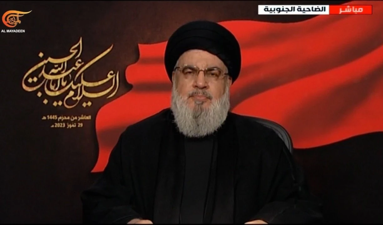 El secretario general de Hizbullah, Sayyed Hassan Nasrallah.