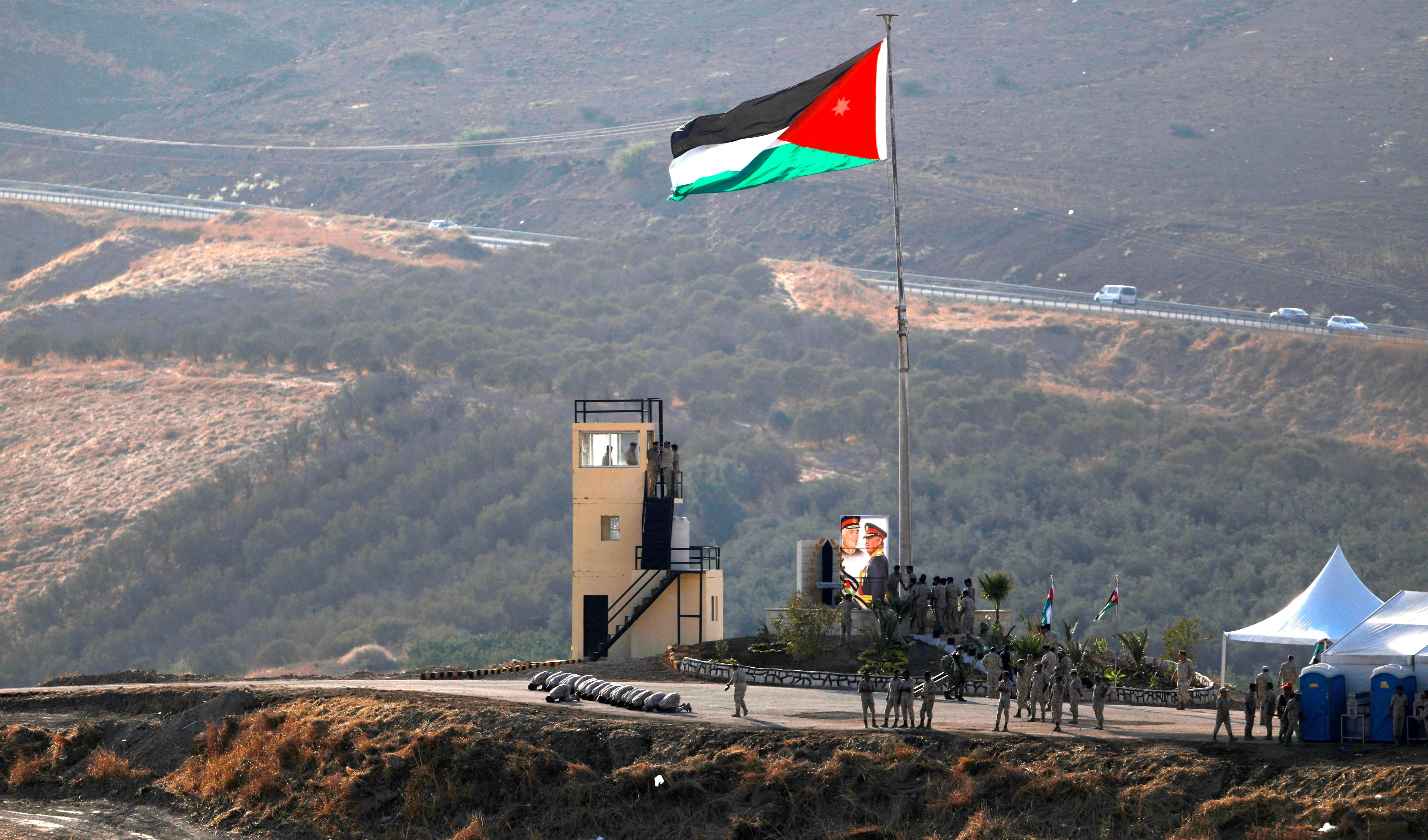 Punto fronterizo entre la Palestina ocupada y Jordania.