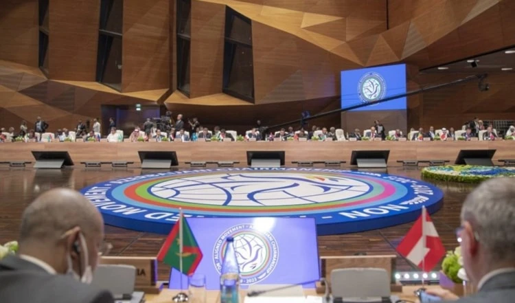 Cumbnre del Movimiento de Países No Alieados en Bakú, Azerbaiyán.