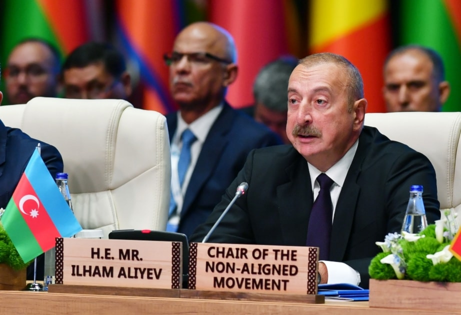 el presidente de Azerbaiyán, Ilham Alíev.