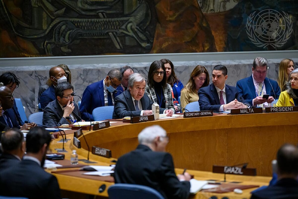 Sesión del Consejo de Seguridad de la ONU.