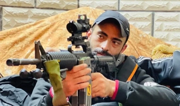 El combatiente de la resistencia palestina Amir Ahmed Khalifa.