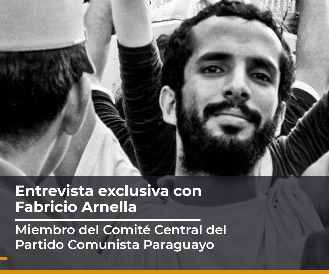 Fabricio Arnella, miembro del Comité Central del Partido Comunista Paraguayo.