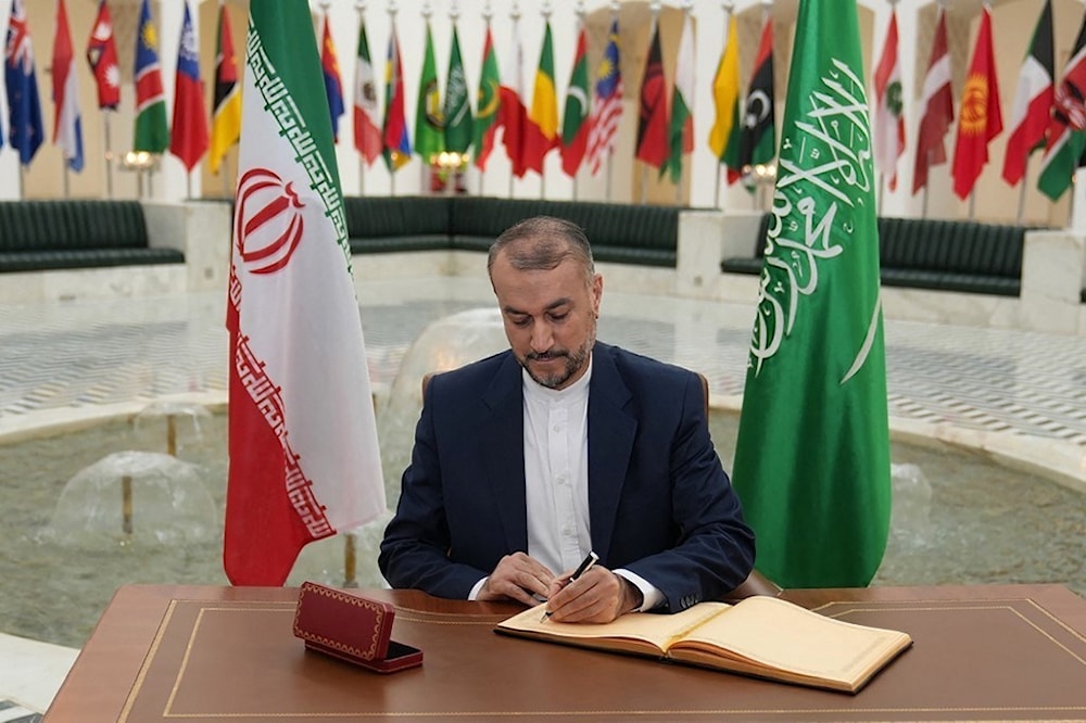 El ministro de Relaciones Exteriores de Irán, Hossein Amir Abdullahian. 