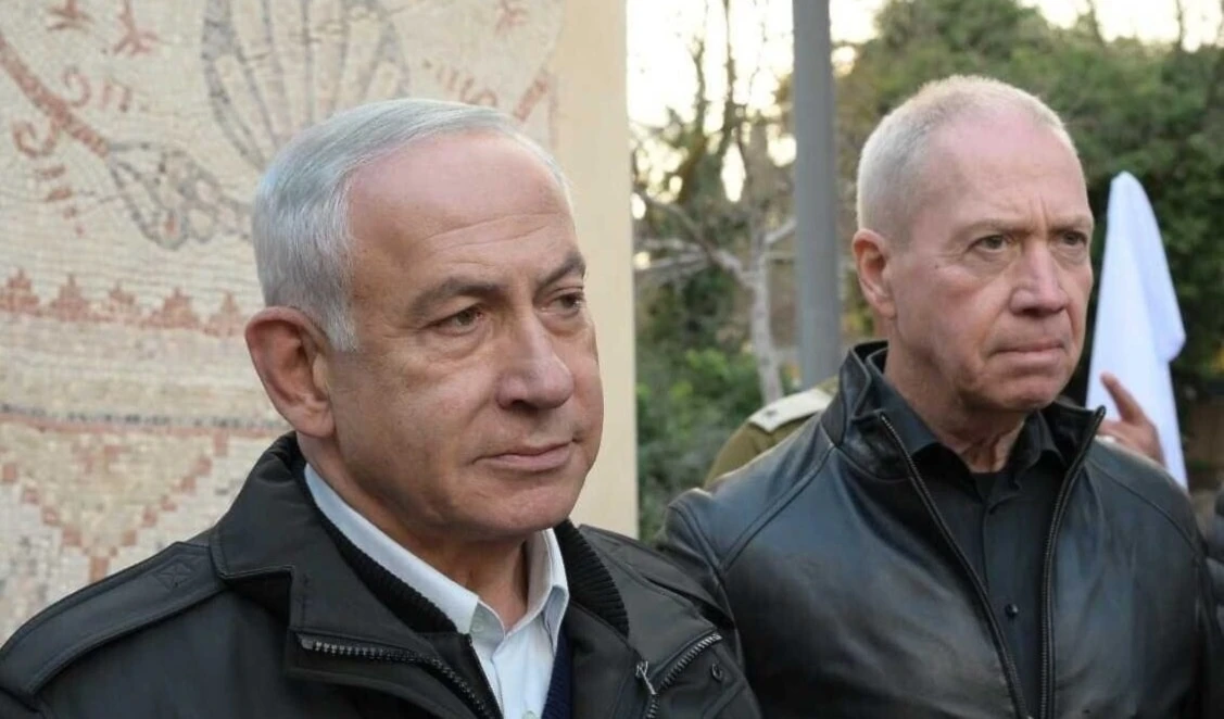 El primer ministro israelí, Benjamín Netanyahu, y el titular de Defensa, Yoav Gallant.