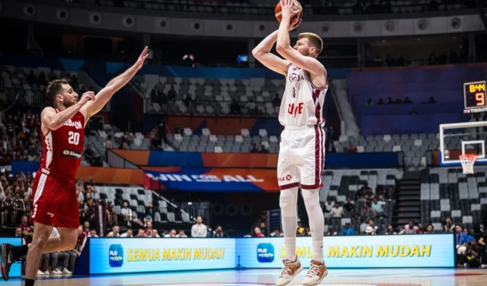 Selección de Líbano cae ante Letonia en Mundial de baloncesto