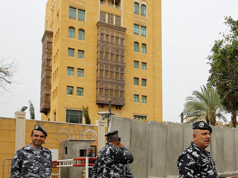Sede de la embajada de Arabia Saudita en Beirut. 