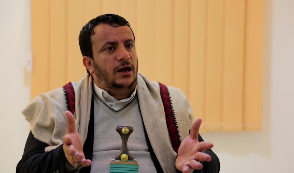 El miembro del Buró Político Supremo del movimiento Ansar Allah, Ali al-Qahoum. 