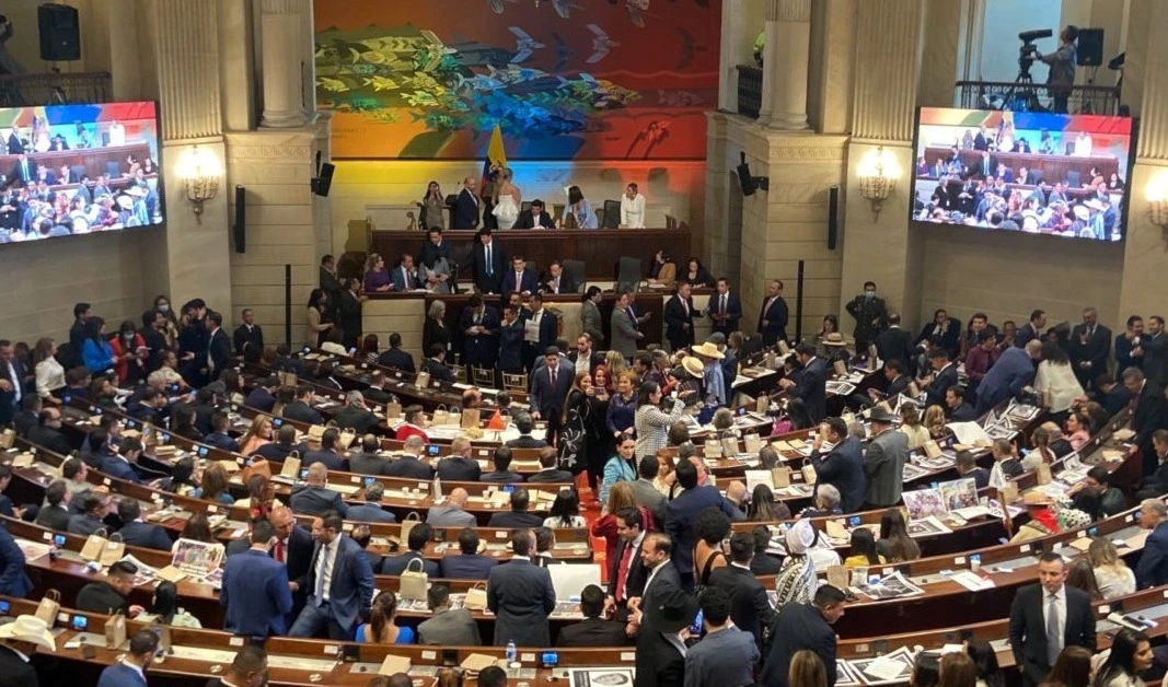 Sesión del Congreso colombiano.