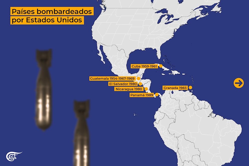 Países bombardeados por Estados Unidos. Fuente: Cubadebate Especiales