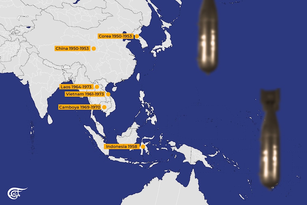 Países bombardeados por Estados Unidos. Fuente: Cubadebate Especiales