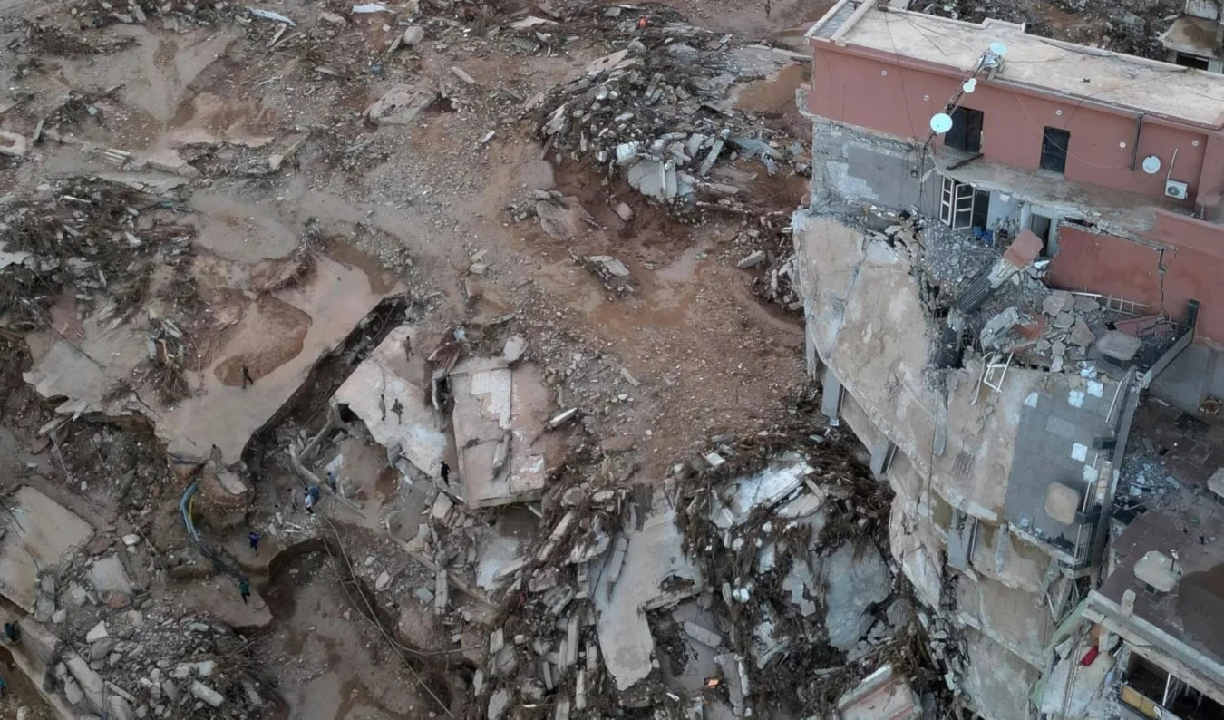 Libia vivió las peores inundaciones del siglo XXI. Foto: AFP.