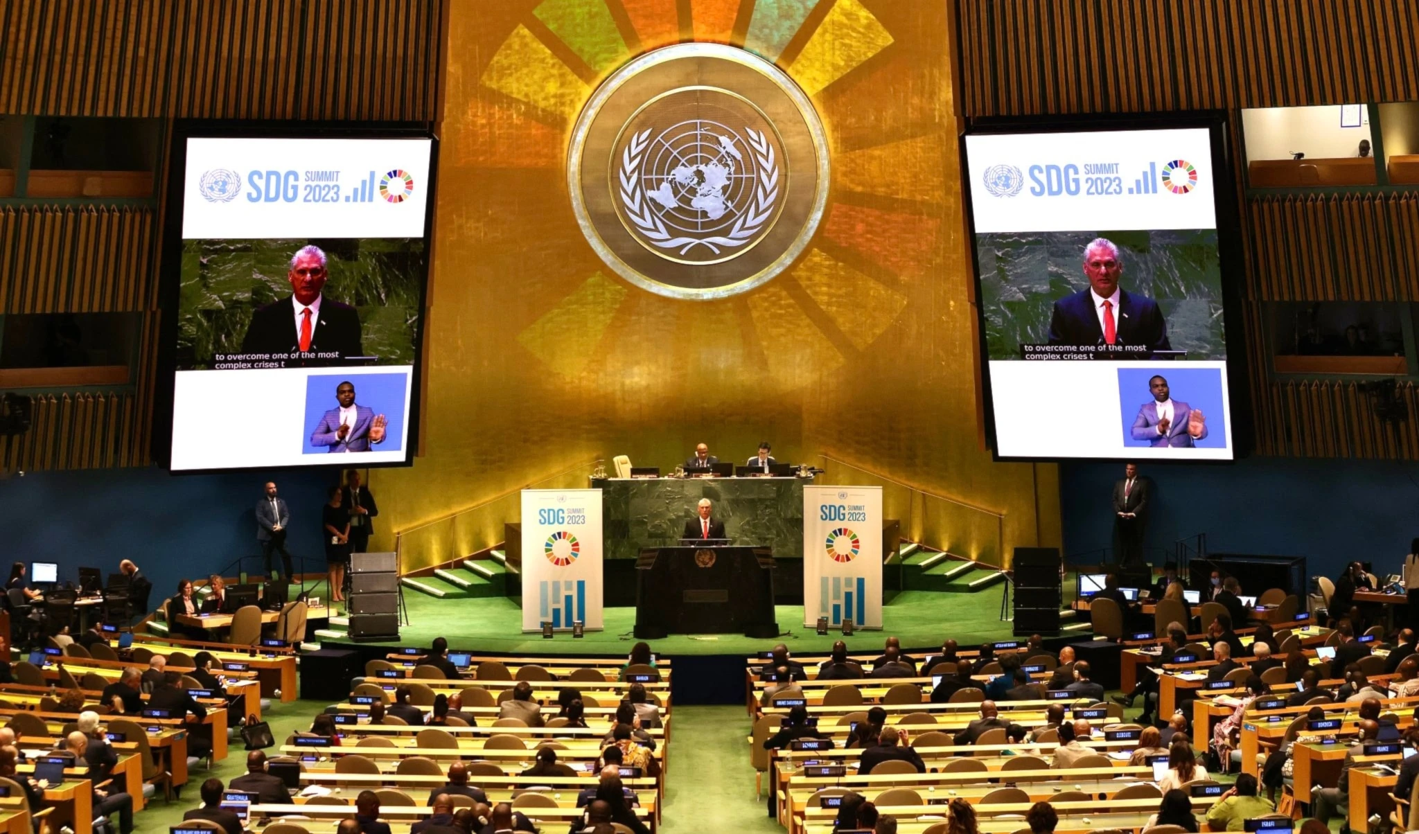 Miguel Díaz Canel en Cumbre ODS: Construir el futuro juntos Miguel Díaz Canel en Cumbre ODS: Construir el futuro juntos