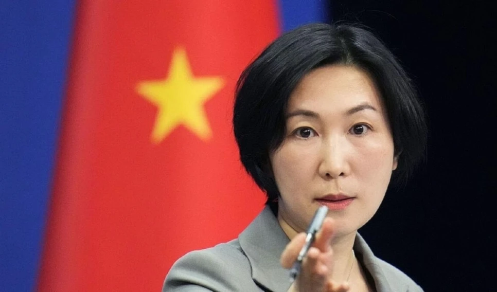 La portavoz del Ministerio de Asuntos Exteriores chino, Mao Ning.
