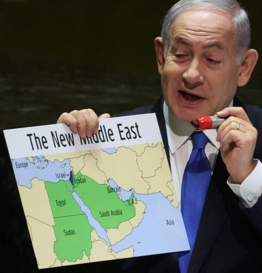 Benjamín Netanyahu en la ONU: el mapa del cinismo normalizador