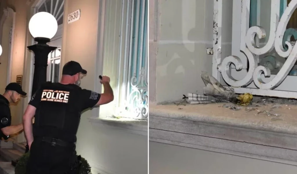 Lanzan cócteles molotov contra embajada de CUBA en Estados Unidos.