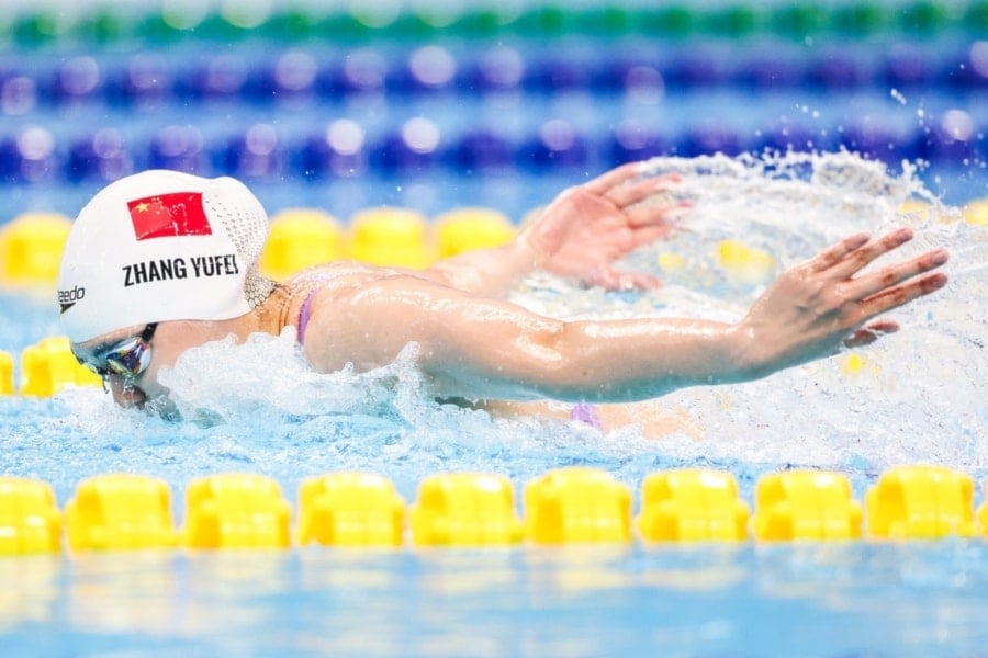 China Yufei Zhang pentacampeona en Hangzhou 2022.