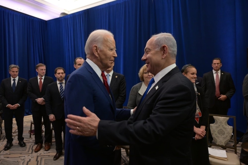 Joe Biden y Benjamín Netanyahu durante su encuentro al margen de las sesiones de la ONU en Nueva York, 20 septiembre 2023. Foto: AFP