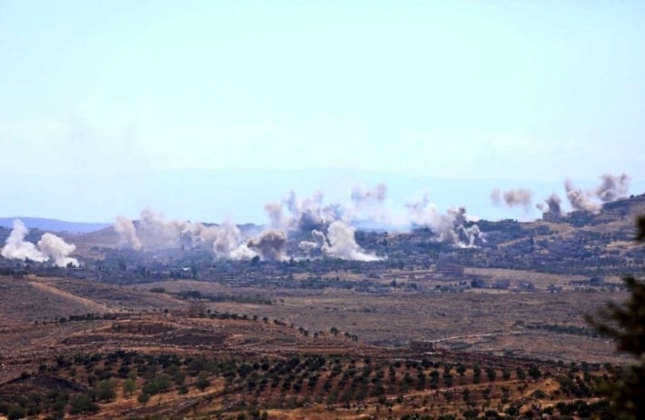 Ejército de Siria bombardea posiciones terroristas en Idlib