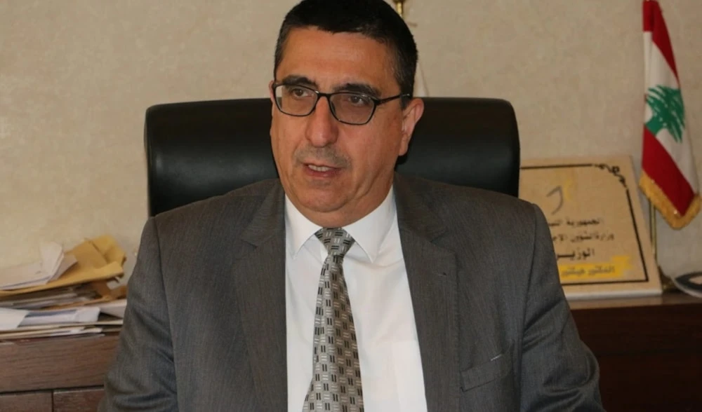 El Ministro de Asuntos Sociales del gobierno provisional libanés, Héctor Hajjar.