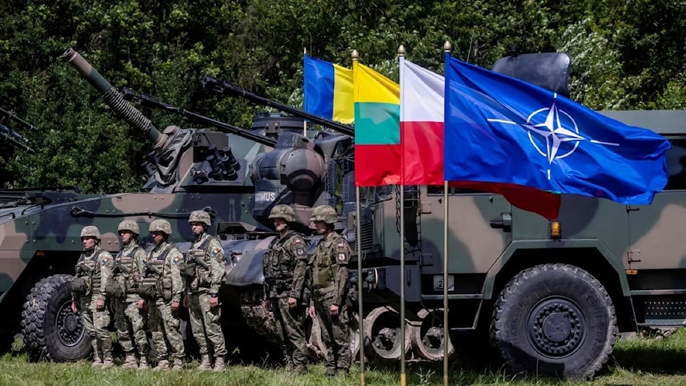 Soldados de Polonia y Romanía pertenecientes a las fuerzas de la OTAN, Polonia, 2023. (Foto: AFP)