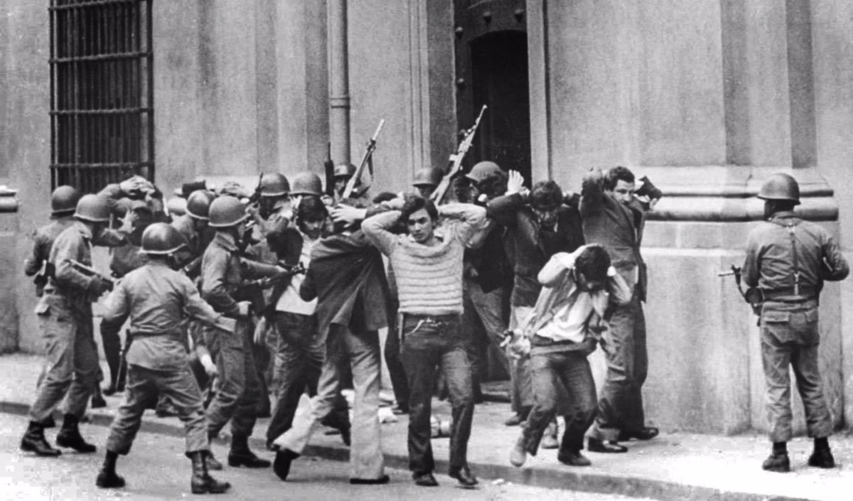 Momento del golpe de Estado en Chile, el 11 de septiembre de 1973.
