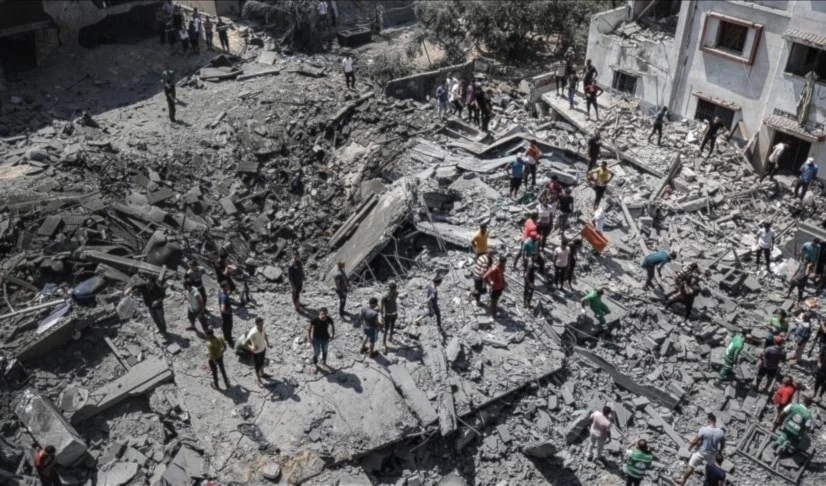 Las fuerzas sionistas realizaron un ataque a una vivienda cerca del hospital de los Mártires de Al-Aqsa.