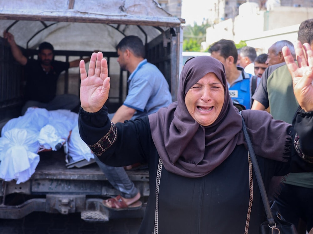 Miles de mujeres palestinas fueron asesinadas y otro gran número lloran la muerte de sus hijos, esposo y familiares. 