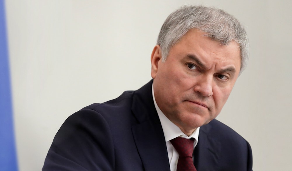 El presidente de la Duma Estatal (Cámara Baja) de Rusia, Viacheslav Volodin.